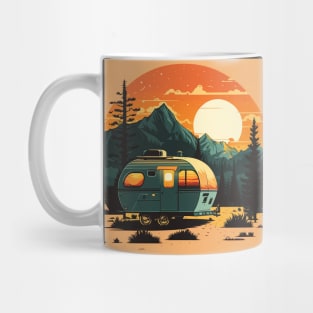 Camping Adventure Sunset, Camping Van Mug